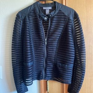 Kate and Mallory Faux Leather and Mesh jacket.